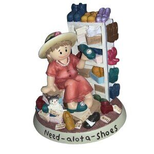 Zingle-Berry 1999 'Need-A-Lotta-Shoes' Collectible Figurine #1018